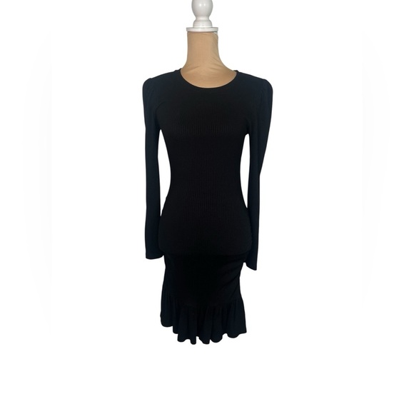 Sundry Black Long Sleeve Dress NWT - Picture 3 of 14